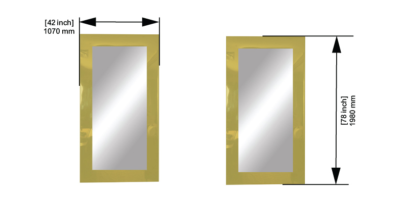 Eva Wall Mirror dimensions