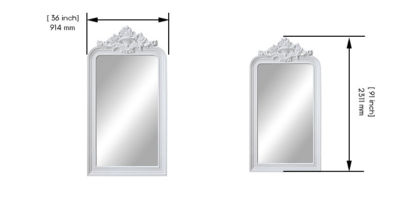 Pristine Mirror dimensions