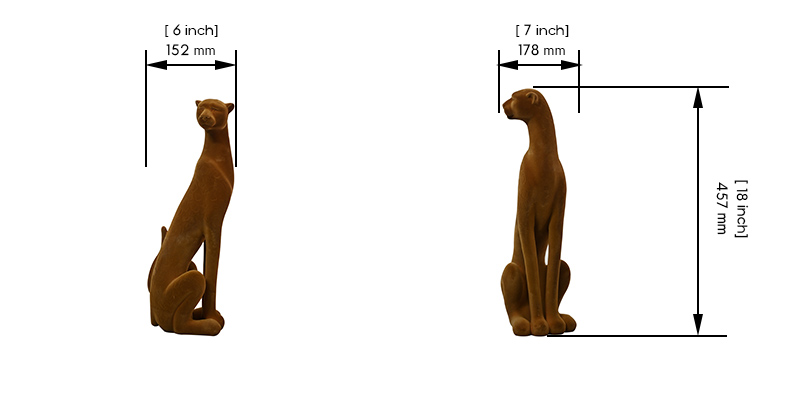 The Simba Sculpture dimensions