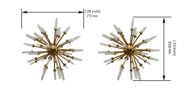 Starlet Ceiling Light dimensions