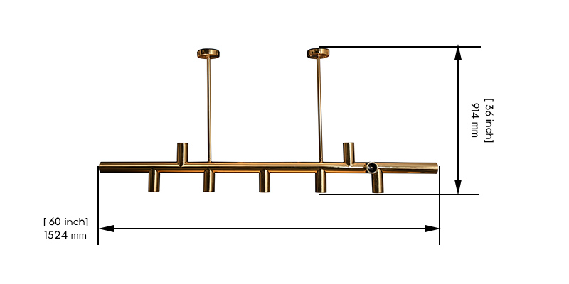 Dainty Ceiling Light dimensions