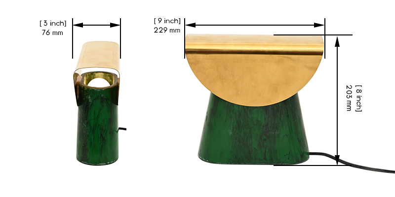 Sculptural Table Lamp dimensions