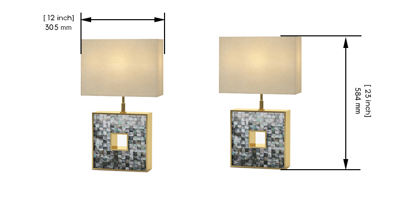 Levi Table Lamp dimensions