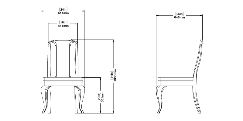Cambridge Classic Chair dimensions