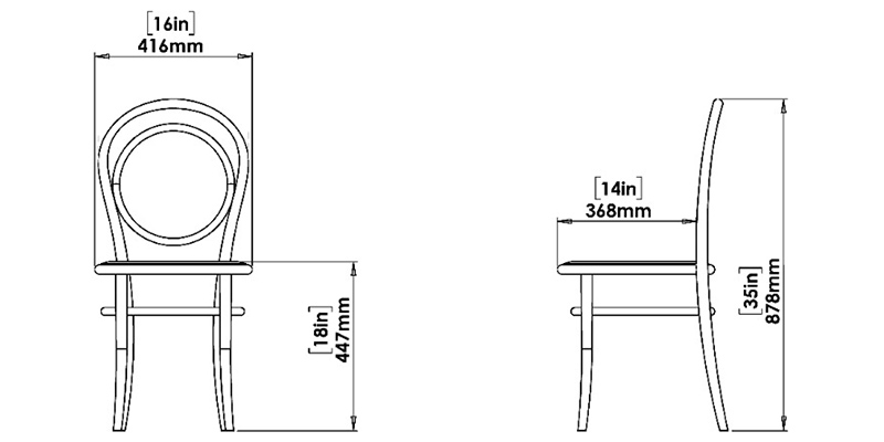 Jester Chair dimensions
