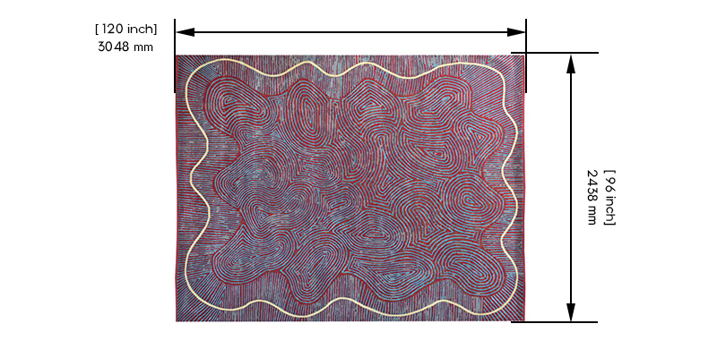 Rhapsody Persian Knotted Rug dimensions