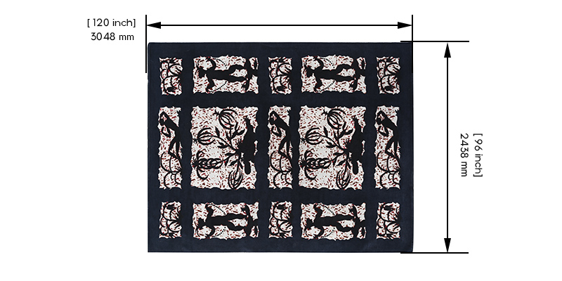 Gallanty Persian Knotted Rug dimensions
