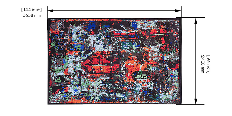 Blazon Tibetan Knotted Rug dimensions