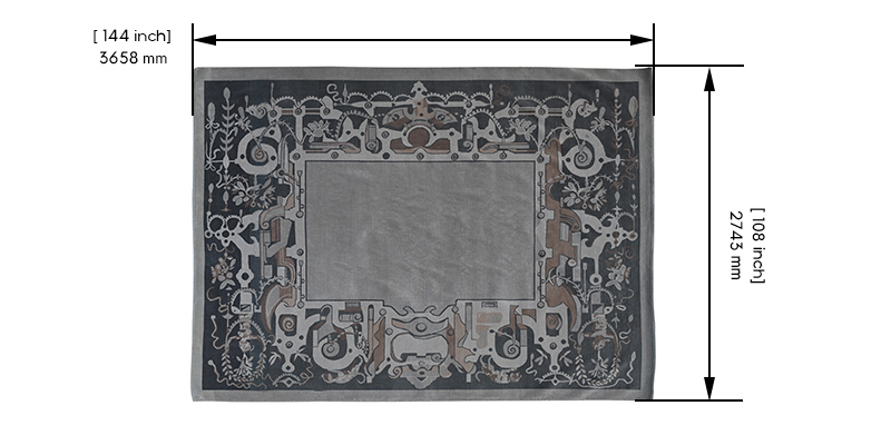 Daffodil Persian Knotted Rug dimensions