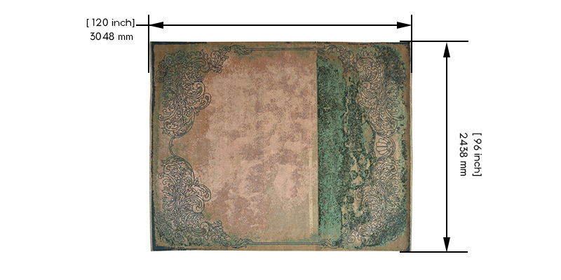 Sahara Persian Knotted Rug dimensions