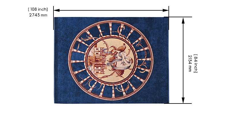 Barton Persian Knotted Rug dimensions
