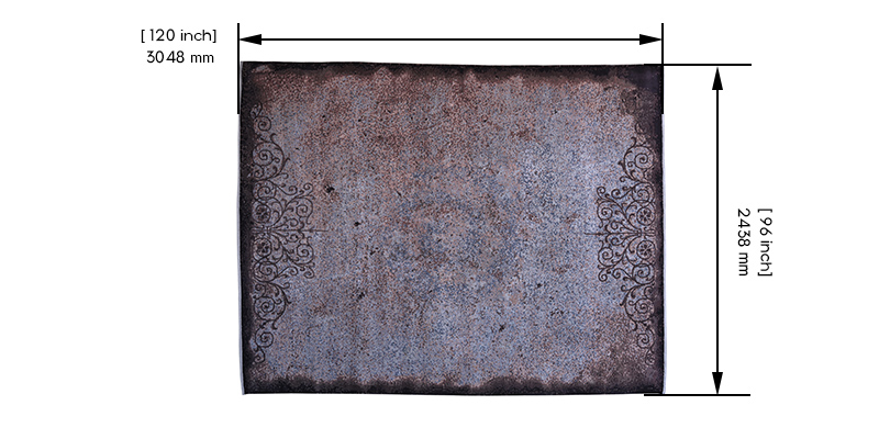 Haze Persian Knotted Rug dimensions