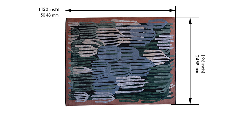 Channel Persian Knotted Rug dimensions
