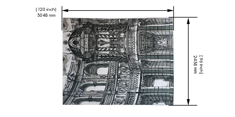 Chamber Persian Knotted Rug dimensions