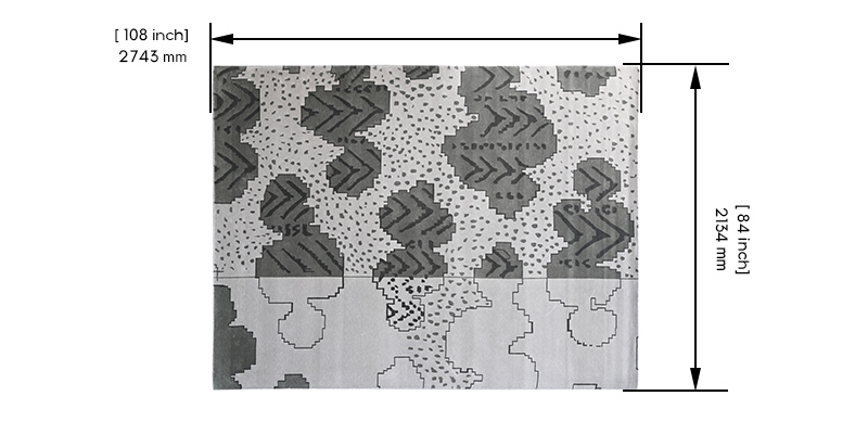 Akin Tibetan Knotted Rug dimensions