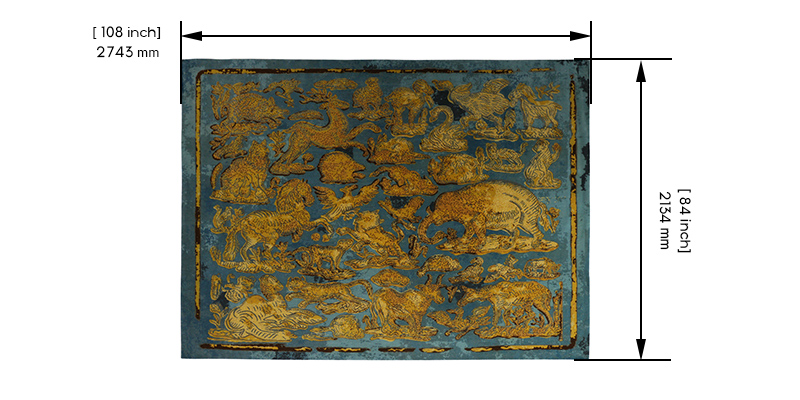 Transcend Persian Knotted Rug dimensions