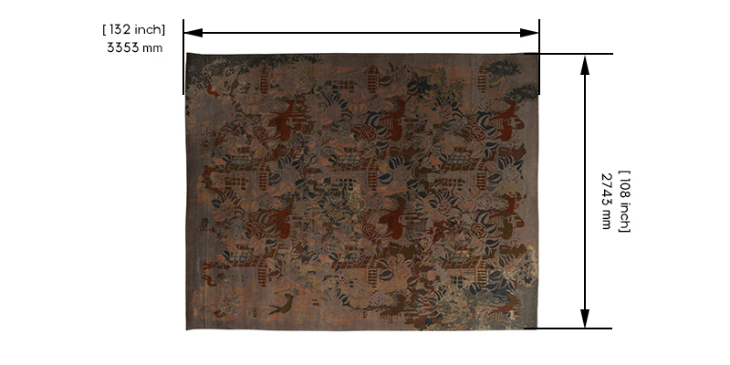 Mixology Persian Knotted Rug dimensions
