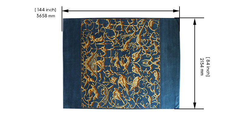 Baroque Turkish Knotted Rug 1 dimensions