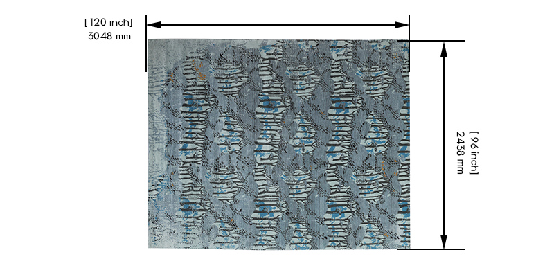 Conceal Persian Knotted Rug dimensions