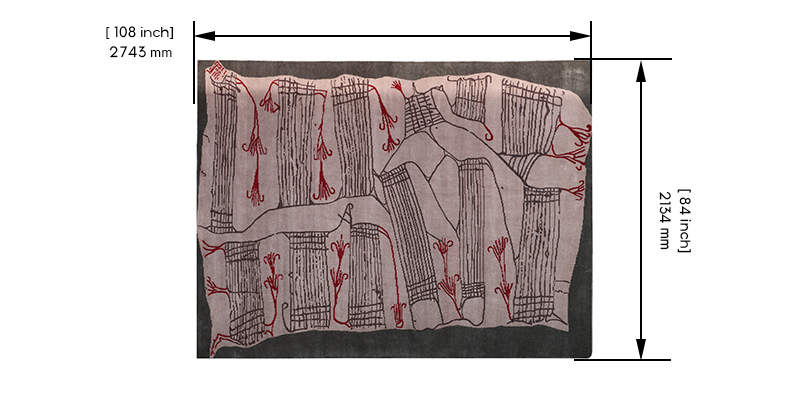 Symphony Tibetan Knotted Rug dimensions