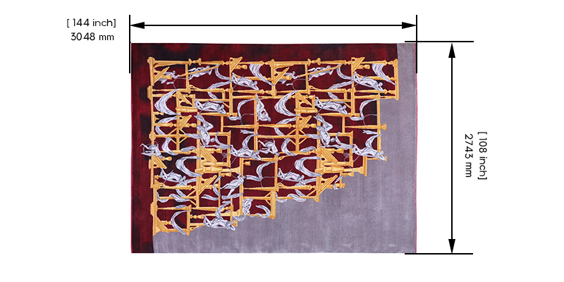 Prosper Persian Knotted Rug dimensions