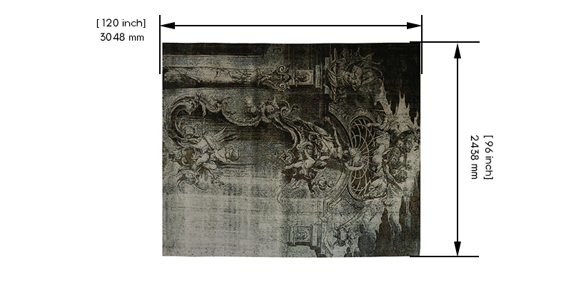 Overshadow Persian Knotted Rug dimensions
