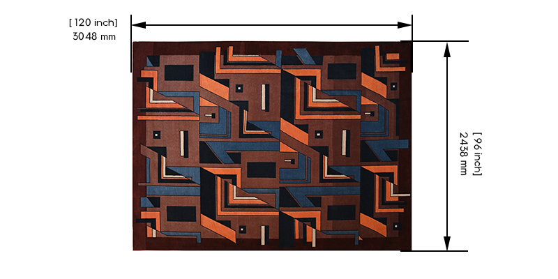 Element Tibetan Knotted Rug dimensions