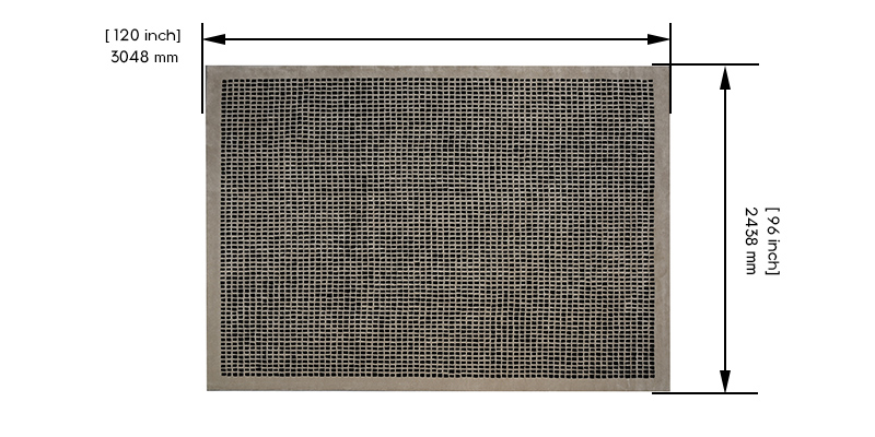 Grid Tufted Rug dimensions