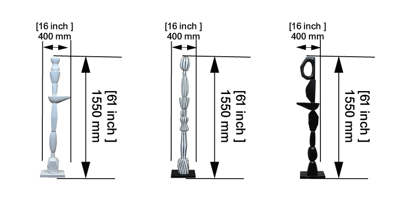 Totem Poles dimensions