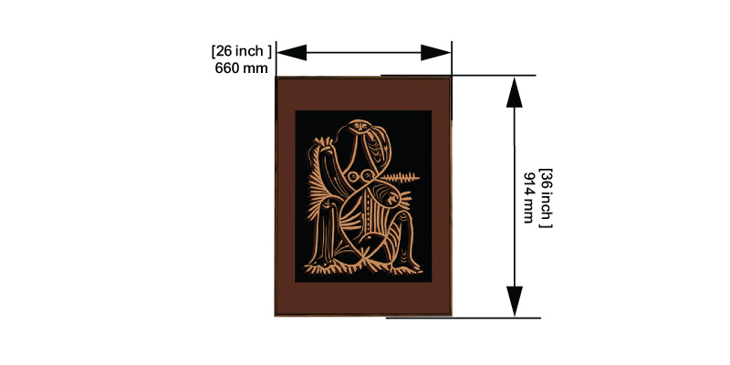Linocut 1 dimensions
