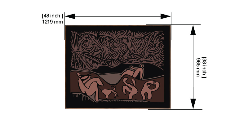 Linocut 5 dimensions