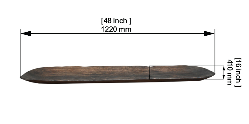 Rustic Wooden Serving Platter dimensions