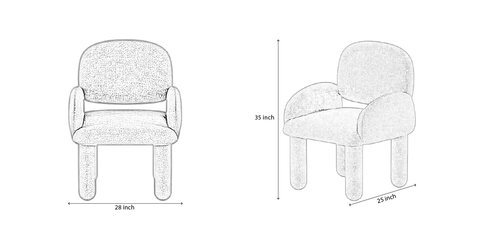 Noom Chair dimensions