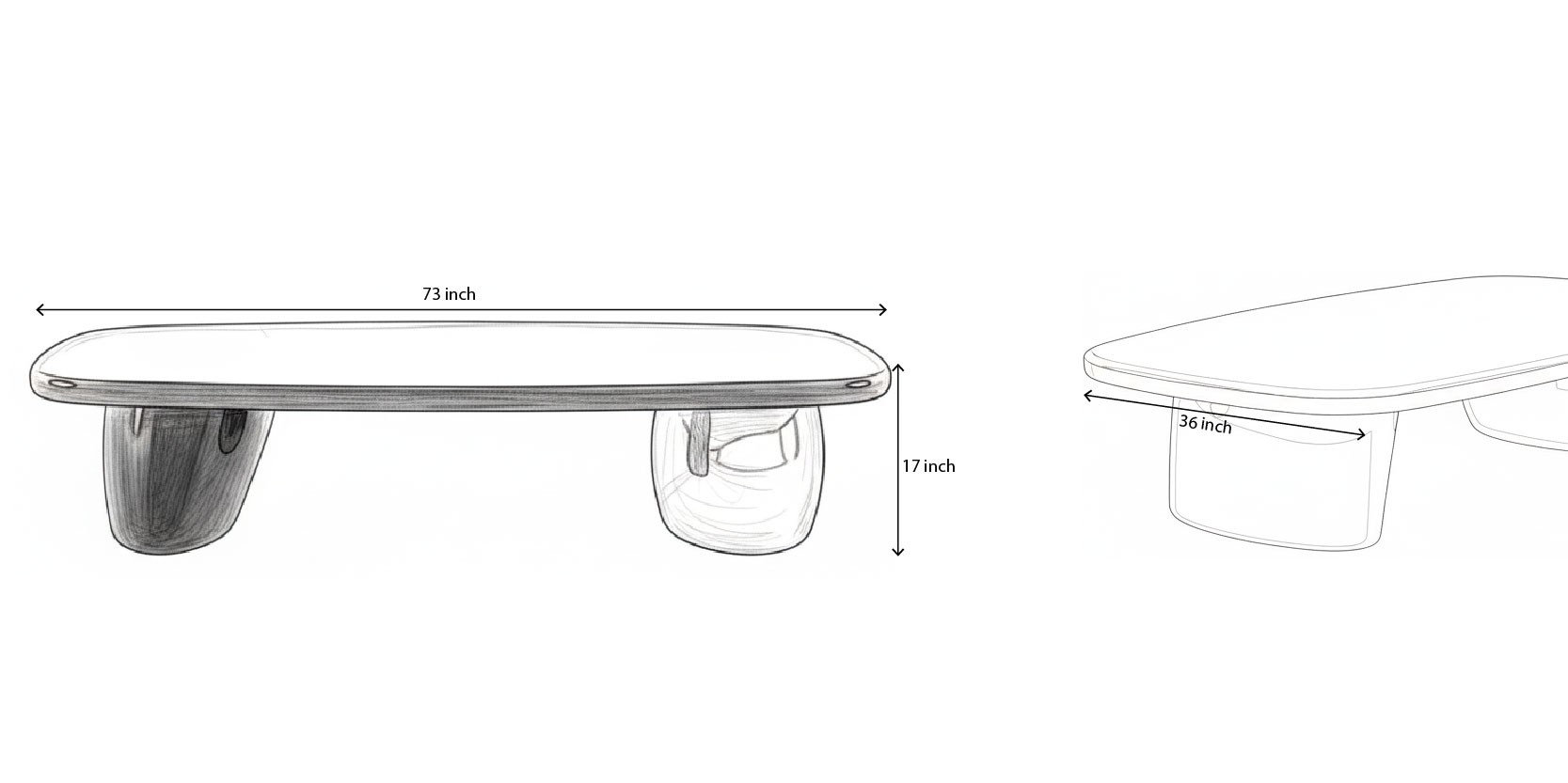 Mono Coffee Table dimensions