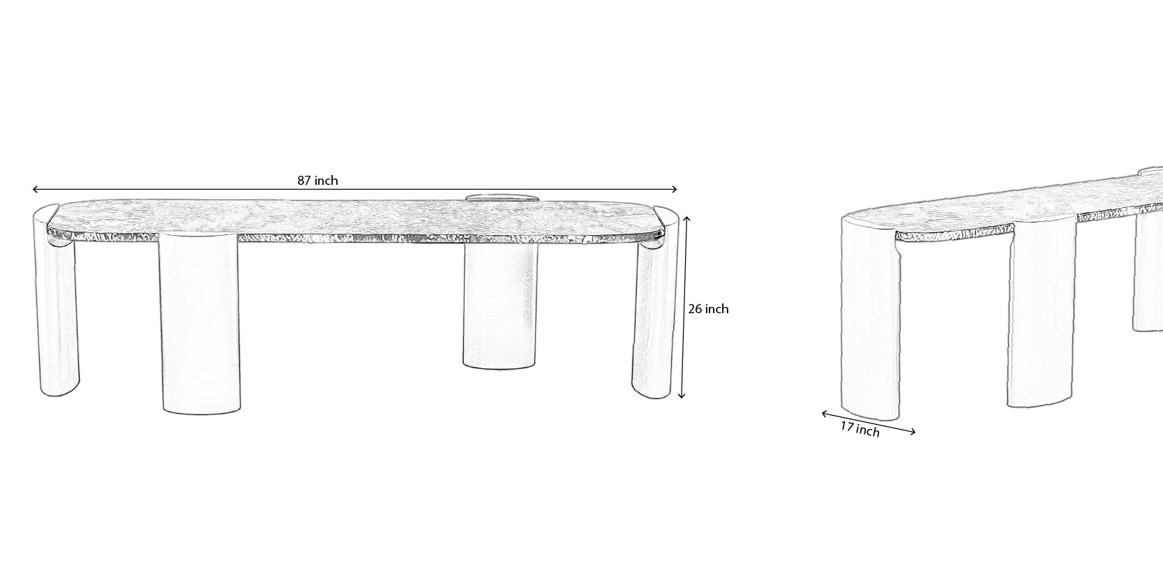 Crest Console dimensions