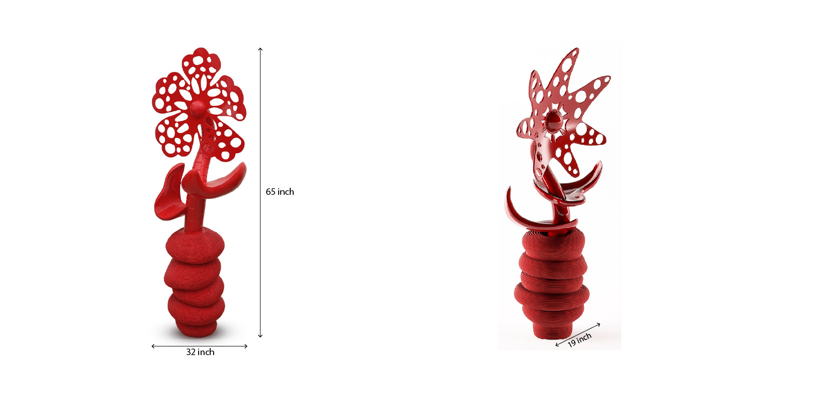 Kusama Flowers dimensions