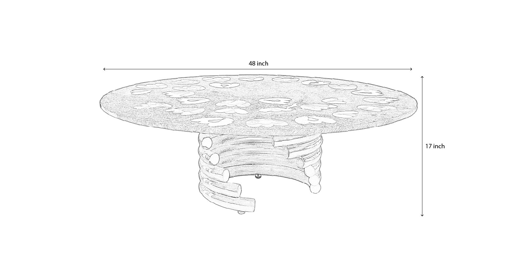 Fiorenza Coffee Table dimensions