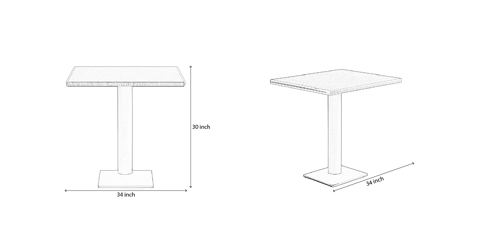 Urban Dining Table dimensions