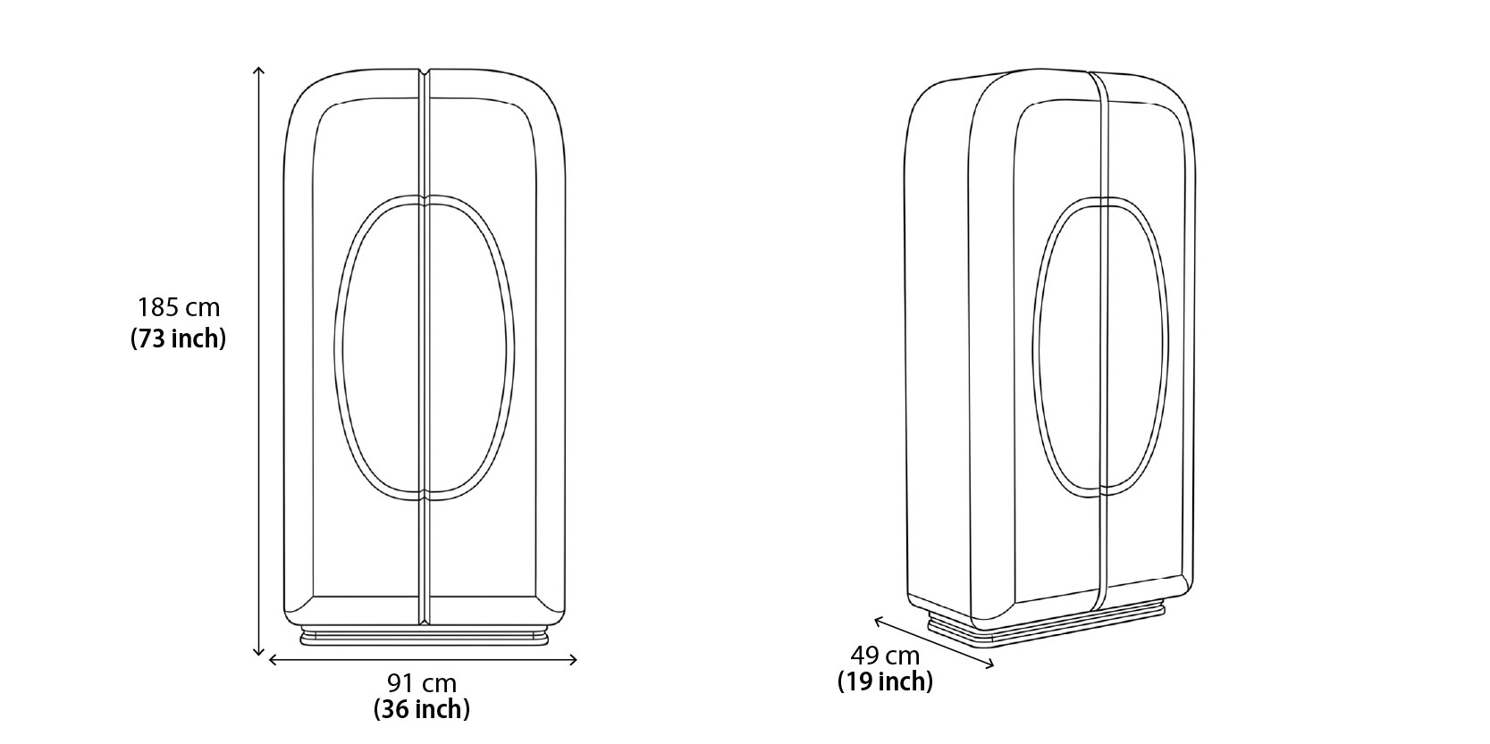 Novu Cabinet dimensions