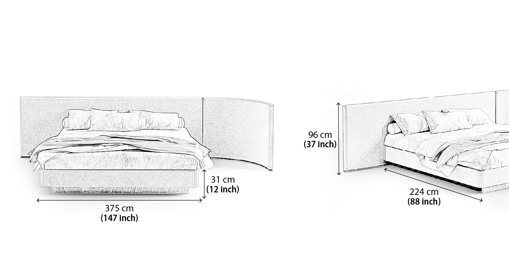 Panel Rest Bed dimensions