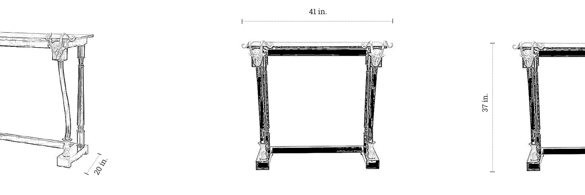 Rocky Star’s Console Table dimensions