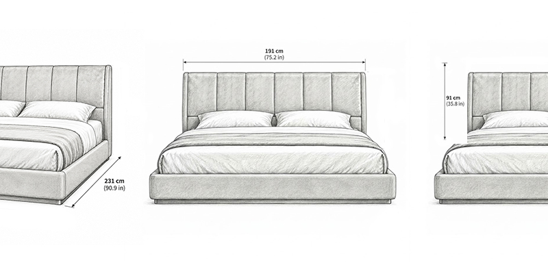 Wilson Bed - Resort dimensions