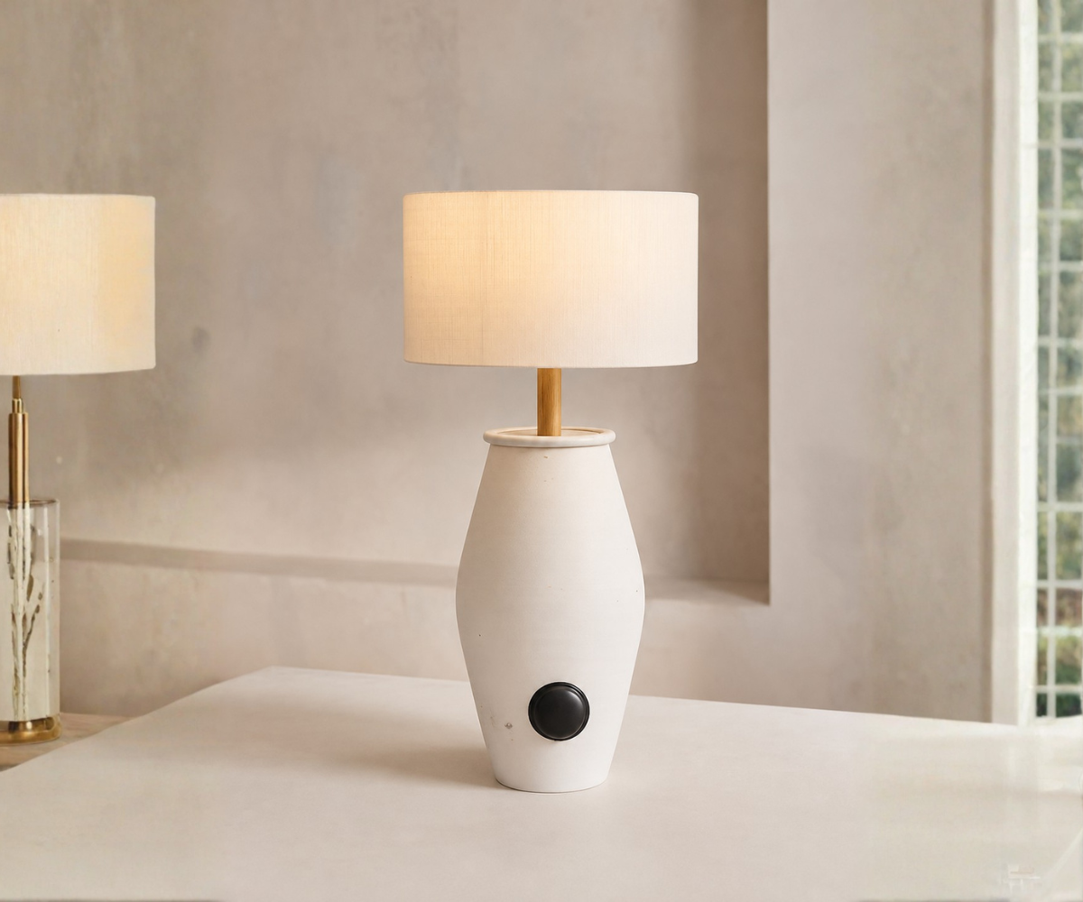 White Stone Lamp - Resort