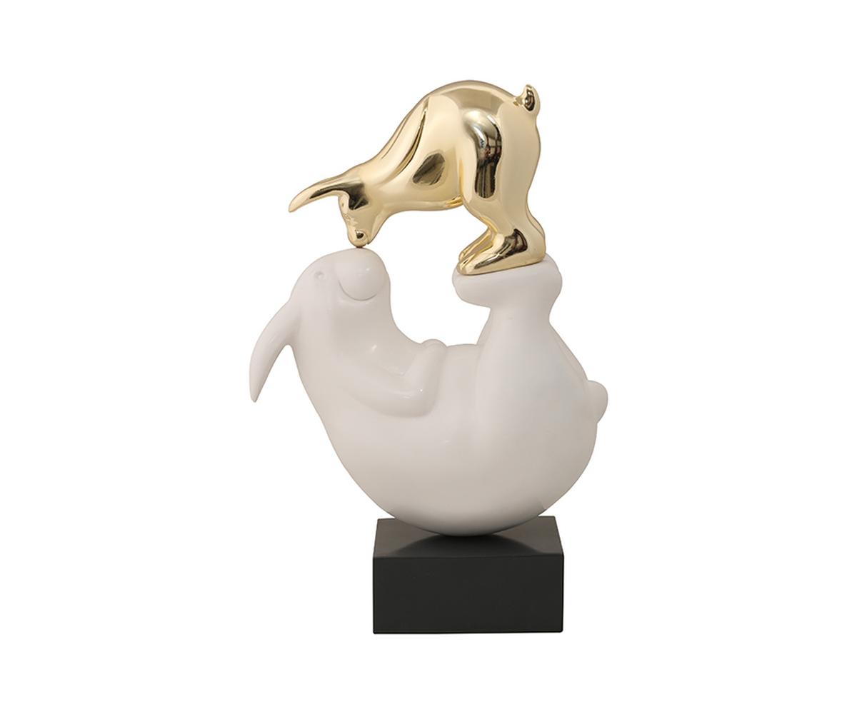 Playing Bunnies Sculpture 2