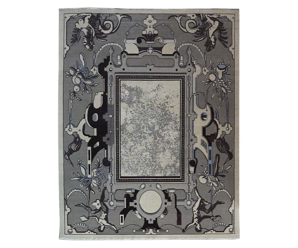 Chrome Persian Knotted Rug 2