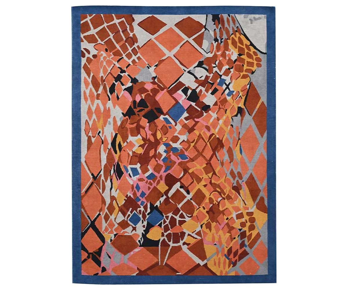 Harlequin Tibetan Knot Rug 2