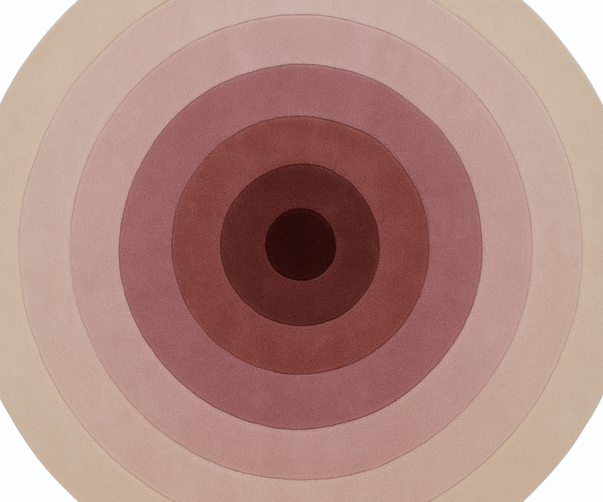 Blush Orbit Tufted Rug 3