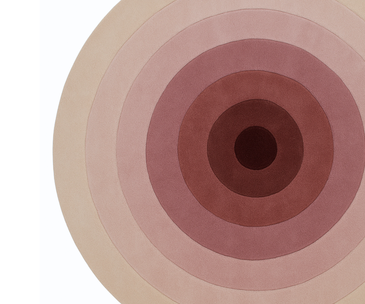 Blush Orbit Tufted Rug 4