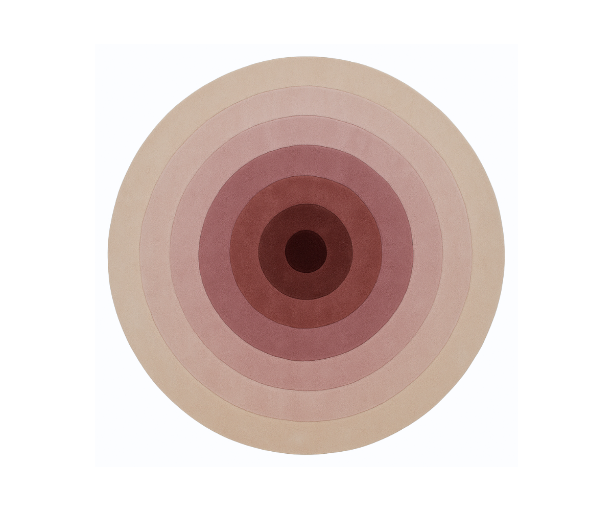 Blush Orbit Tufted Rug 2