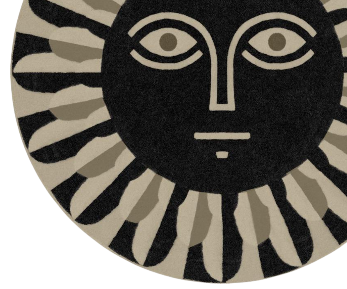 Face Of The Sun Tufted Rug 3